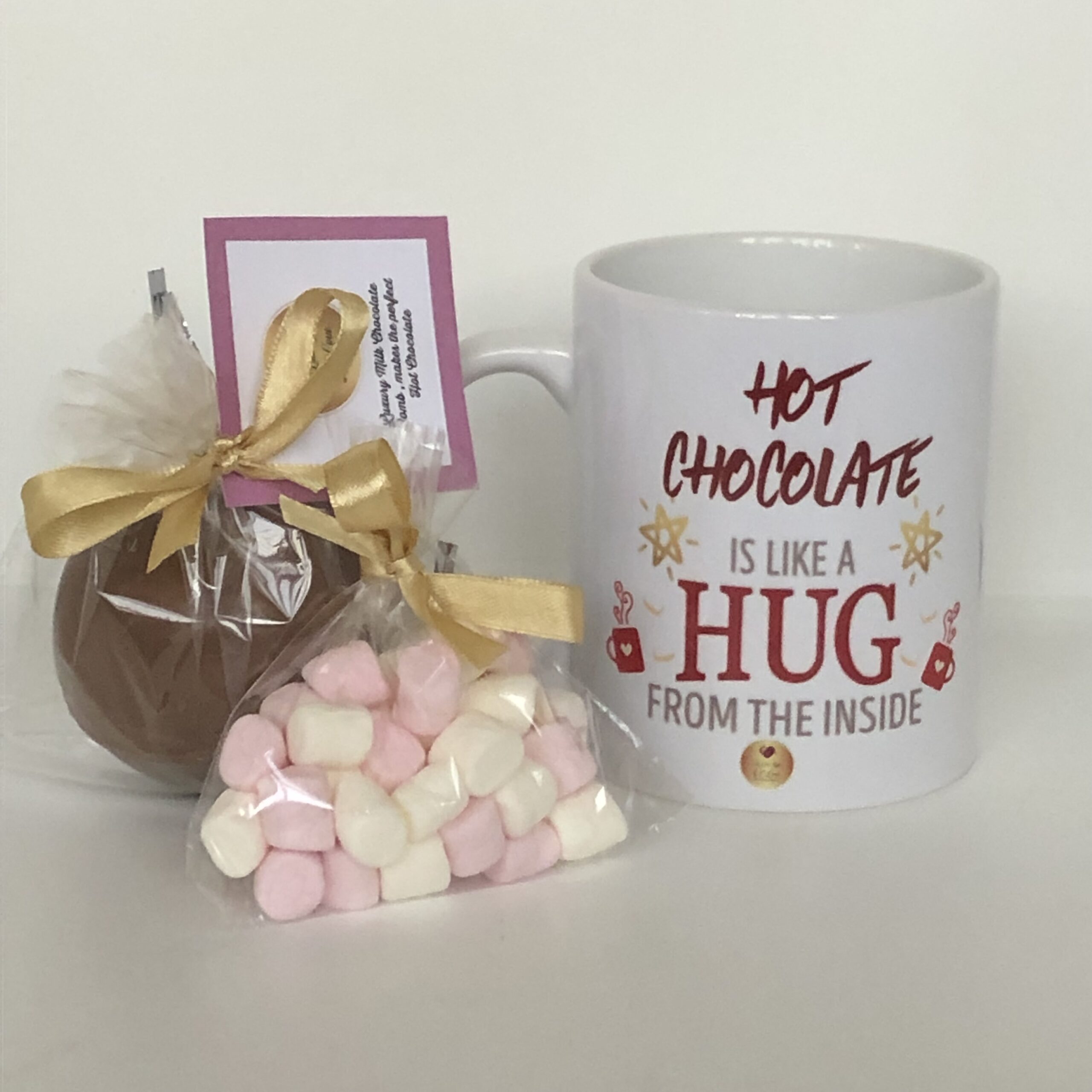 Hot Chocolate bomb and mug gift set ( 4 x designs to choose from) A