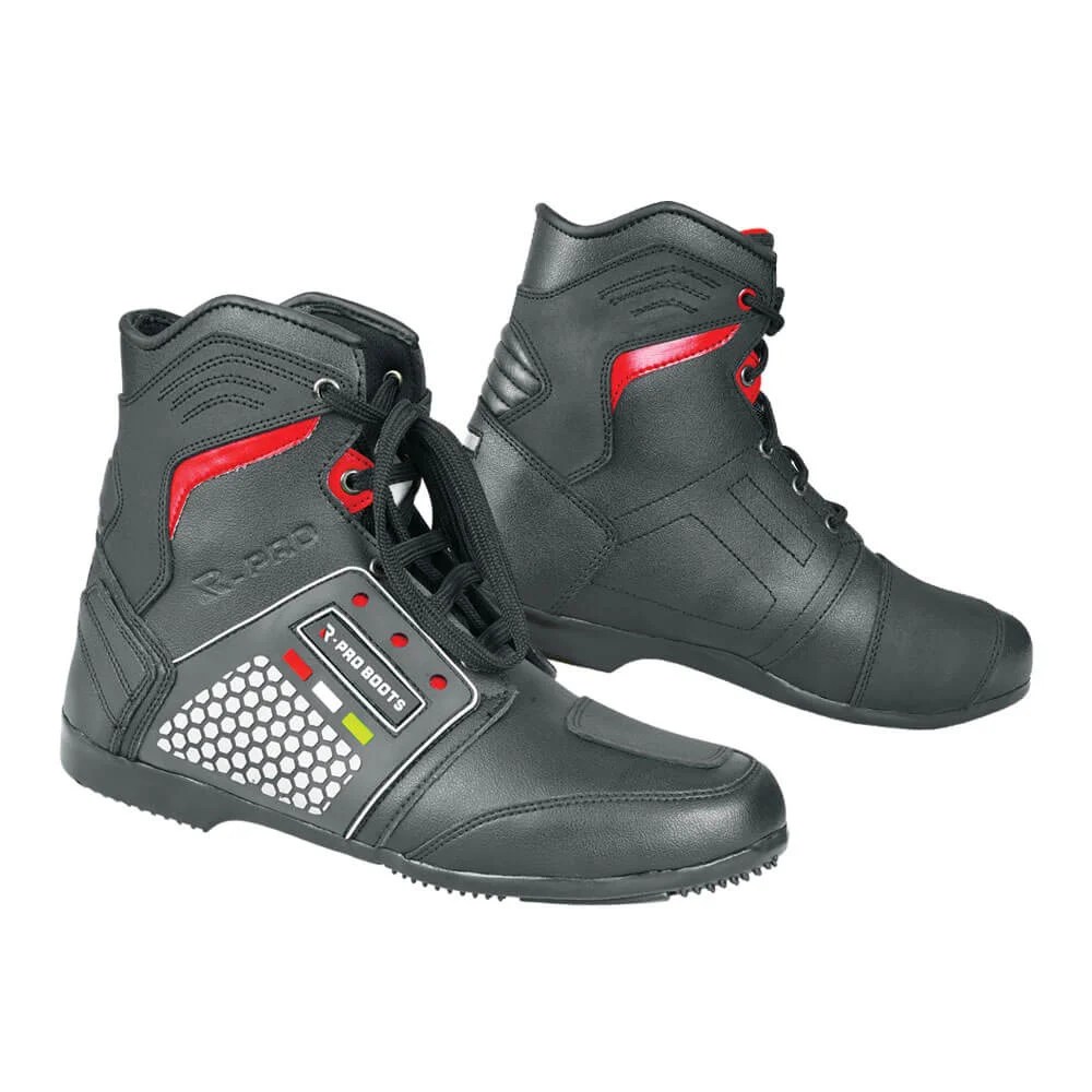 Motorcycle Leather Sneaker Boot Aliwheels