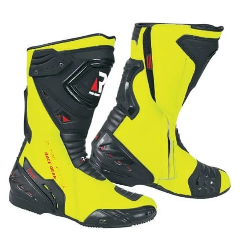 Motorcycle Tall Boots Yellow Aliwheels