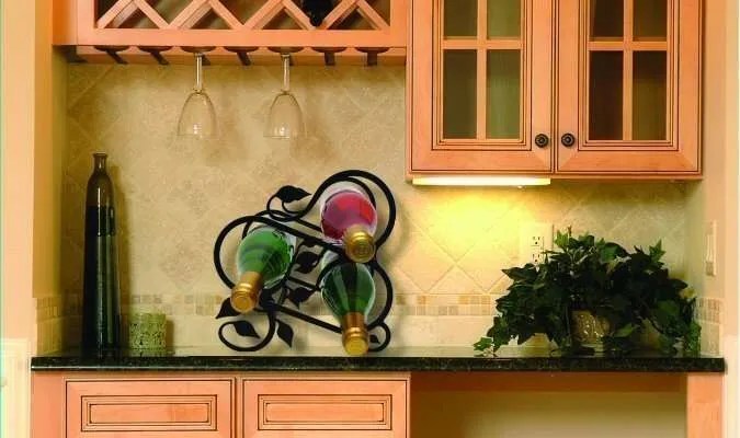 Adding Wine Racks To Kitchen Counter Tops Organize Kitchen Decor