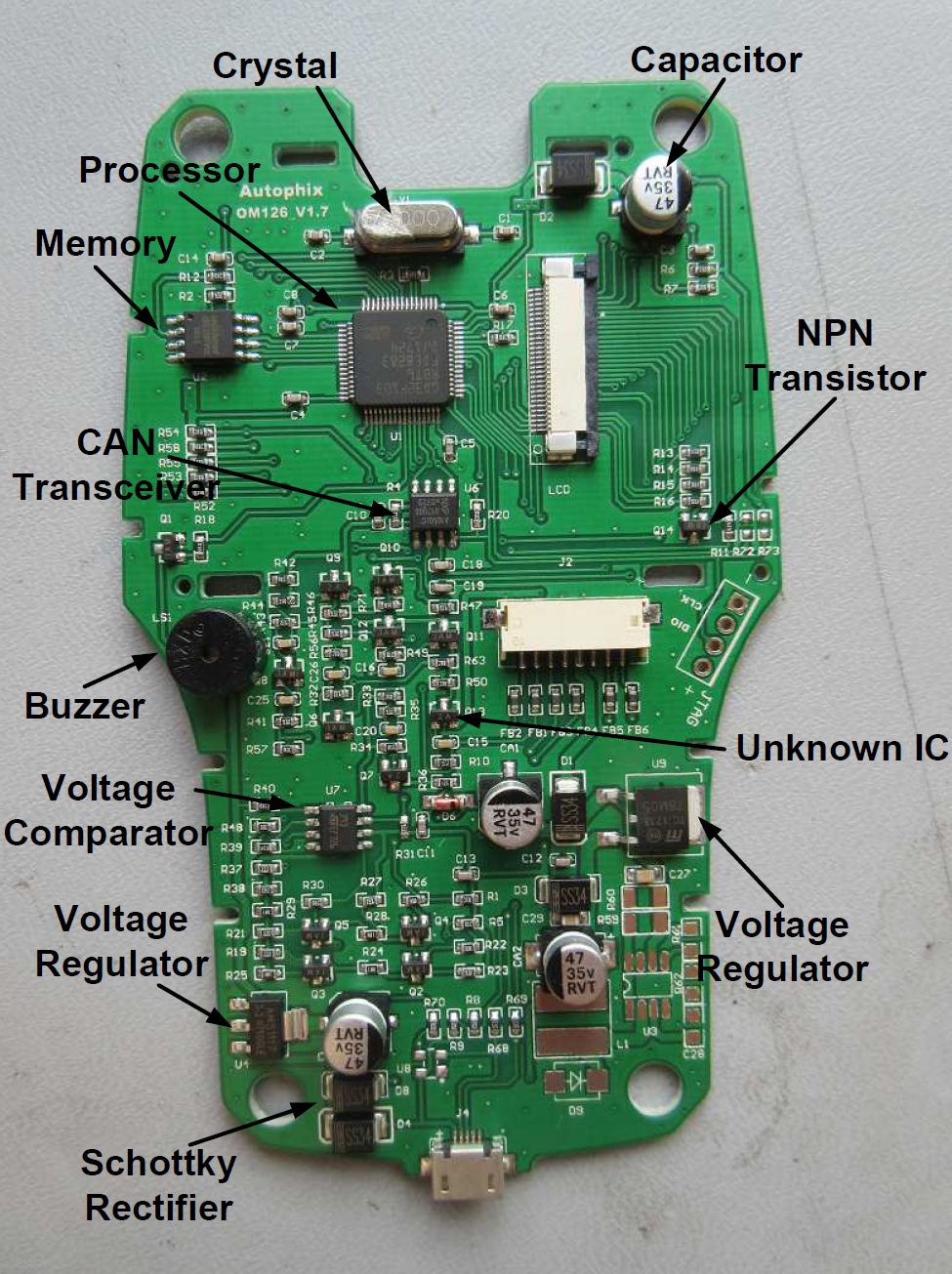 Teardown Vehicle Code Reader and OBDII Scanner LEKULE
