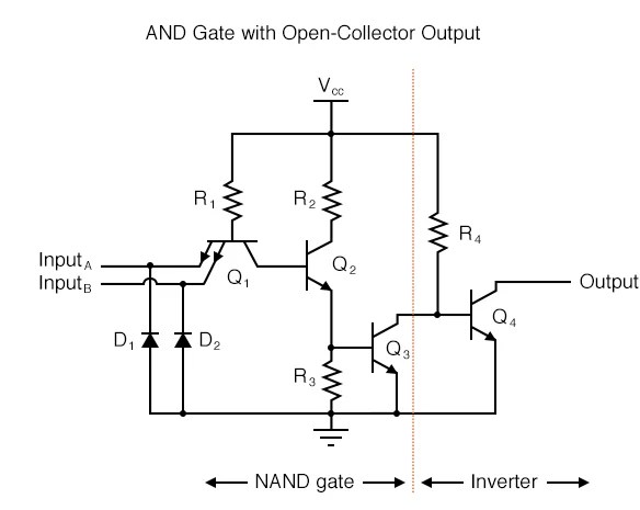 Circuit Diagram Of 2 Input Ttl Nand Gate