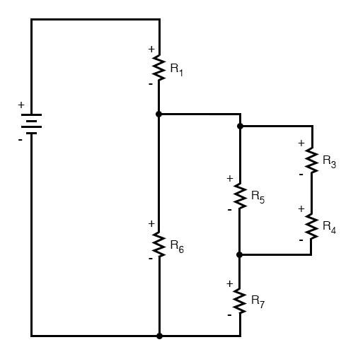 Re Drawing Complex Schematics Series Parallel Combination Circuits Electronics Textbook