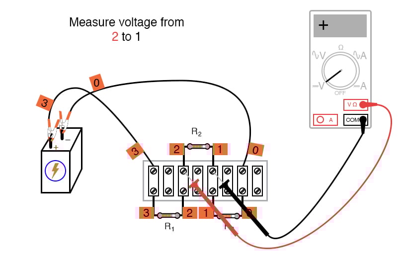 DC Lab Voltage Divider DC Circuit Projects Electronics Textbook