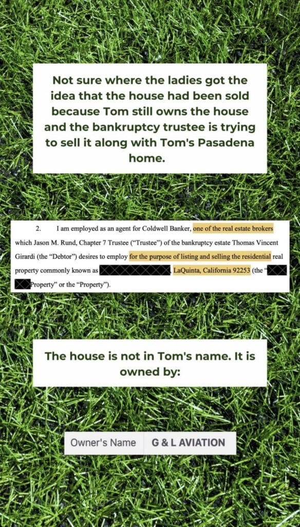 See Tom Girardi’s La Quinta House Plus, did it Really Sell in 2018