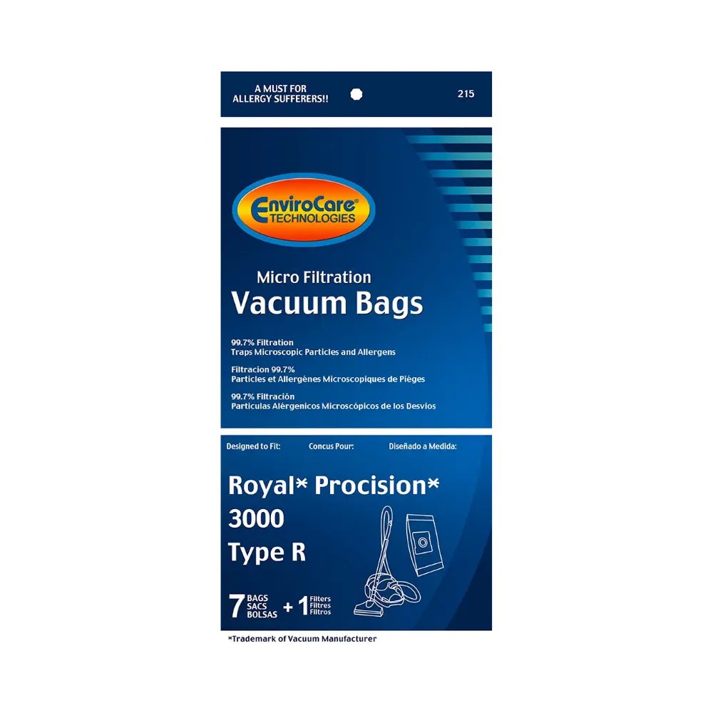 Royal Type R Vacuum Bags 7 Pack 1 Filter All About Vacuums