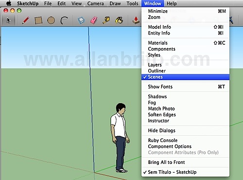 Tutorial SketchUp Animação de câmera Allan Brito