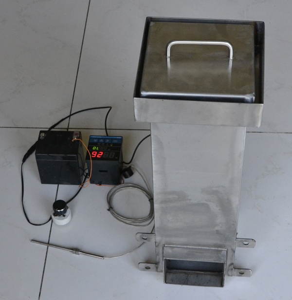 gravity feed or hopper fed wood pellet stove stoker hand fired coal