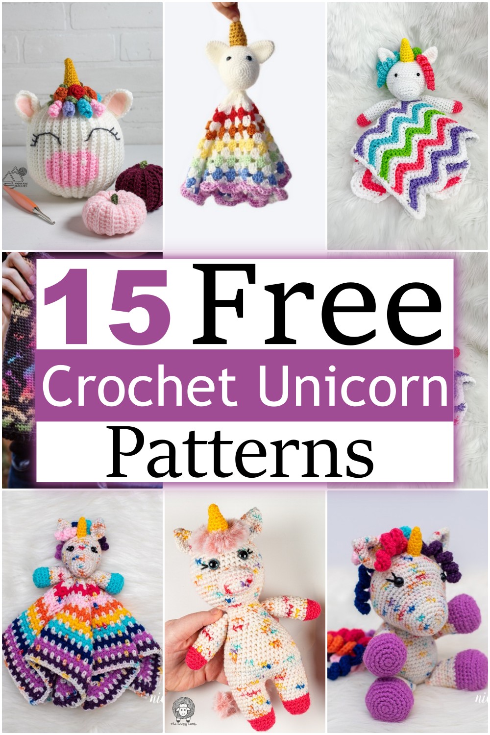 12 Free Crochet Unicorn Patterns All Crochet Pattern