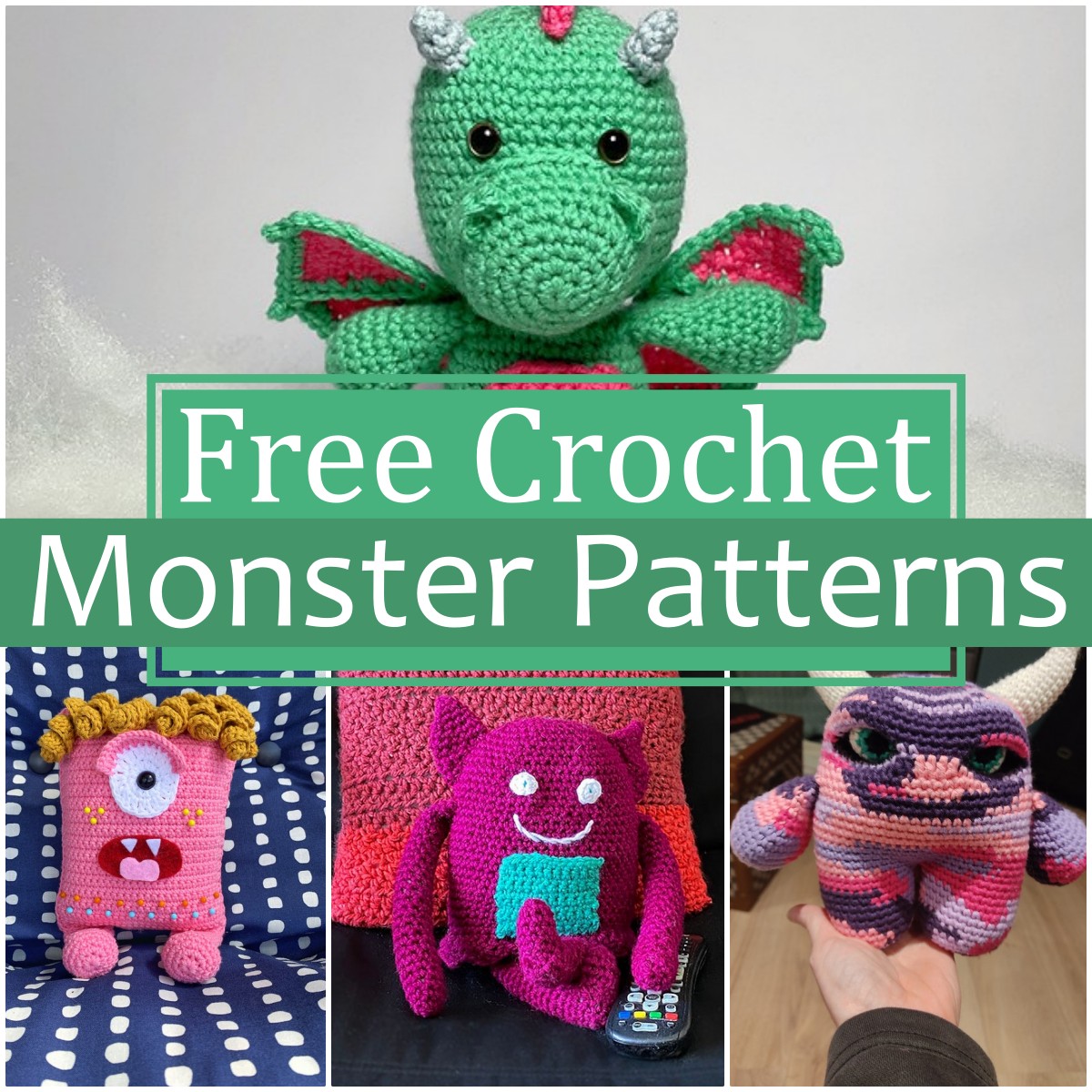 20 Free Crochet Monster Patterns For Kids All Crochet Pattern