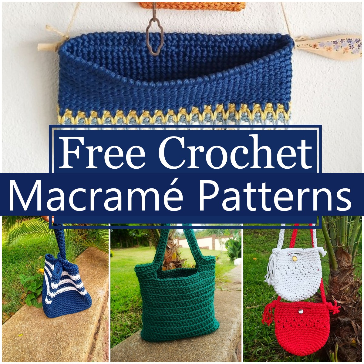 15 Free Crochet Macramé Patterns All Crochet Pattern