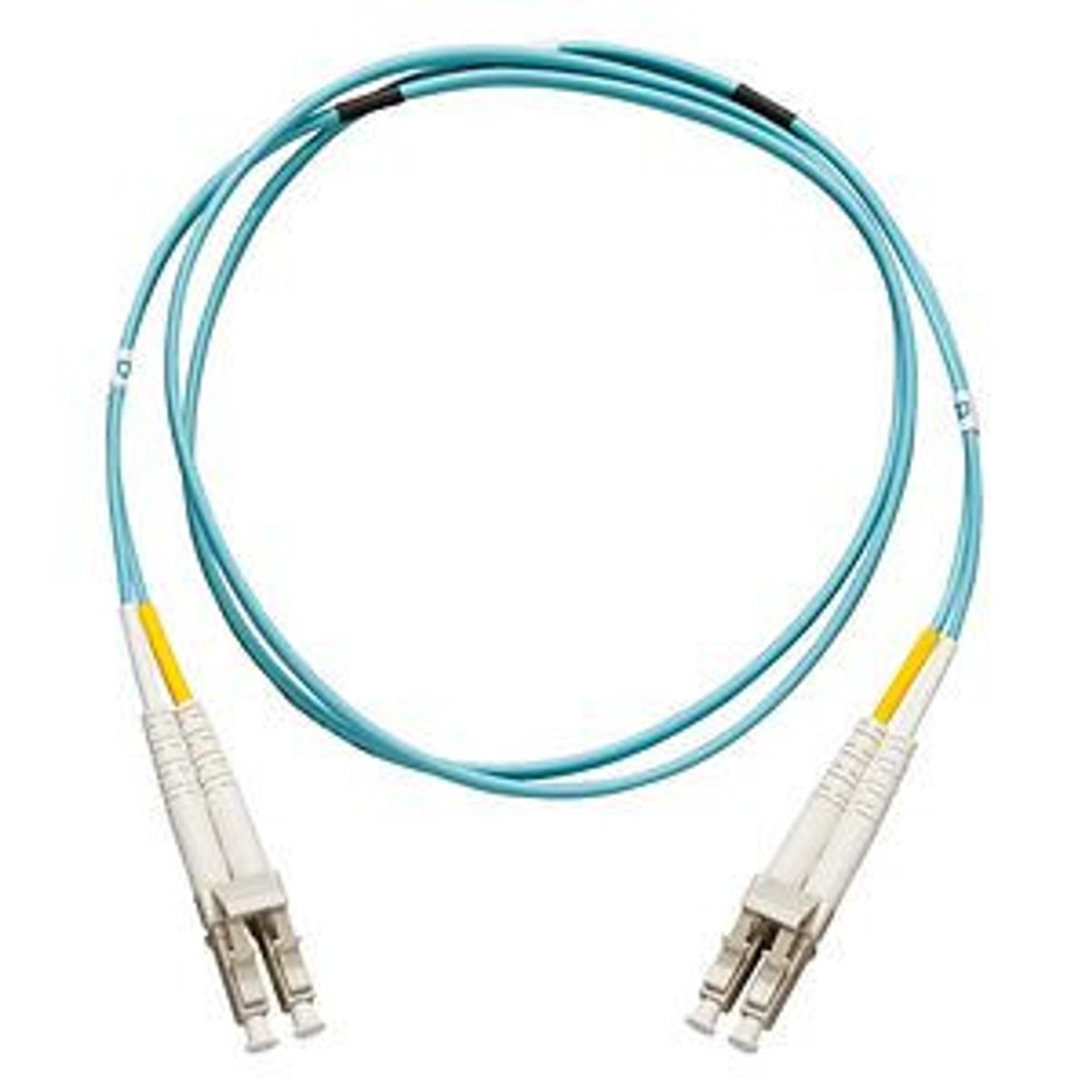 Fiber Optic Patch Cable LC to LC, Multimode, 3 M, Aqua Allen Tel