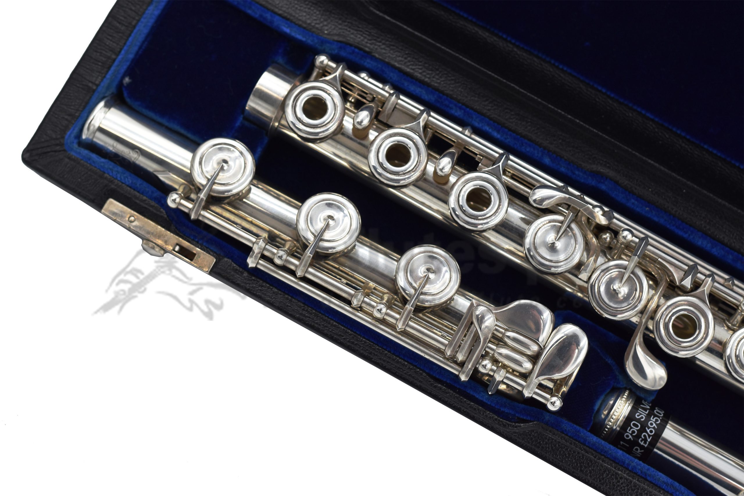 Nagahara PreOwned Handmade Silver Flute with 18K Gold Riser