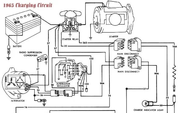 1966 Mustang Alternator Wiring Diagram 1966 Ford Mustang Alternator