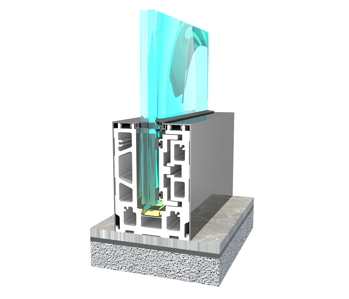 China 2022 High quality Fluted Glass Texture AG10 Onfloor All Glass