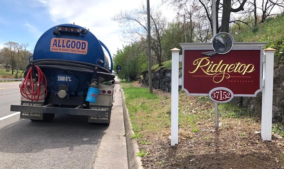 Pumping Septics in Ridgetop TN Allgood Sewer & Septic Tank Service