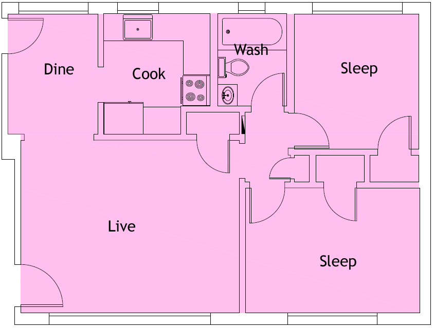 Brubaker Apartments 8 floor plan » Alliance Management, Inc.