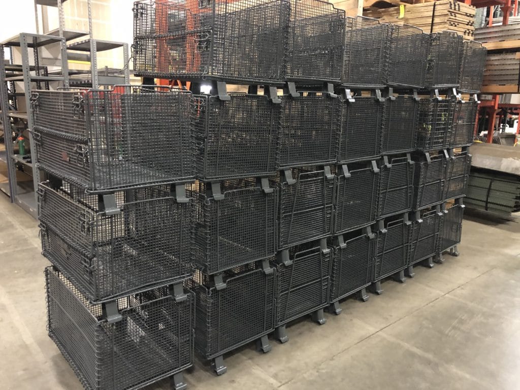 Collapsible Wire Baskets Alliance Pallet Rack
