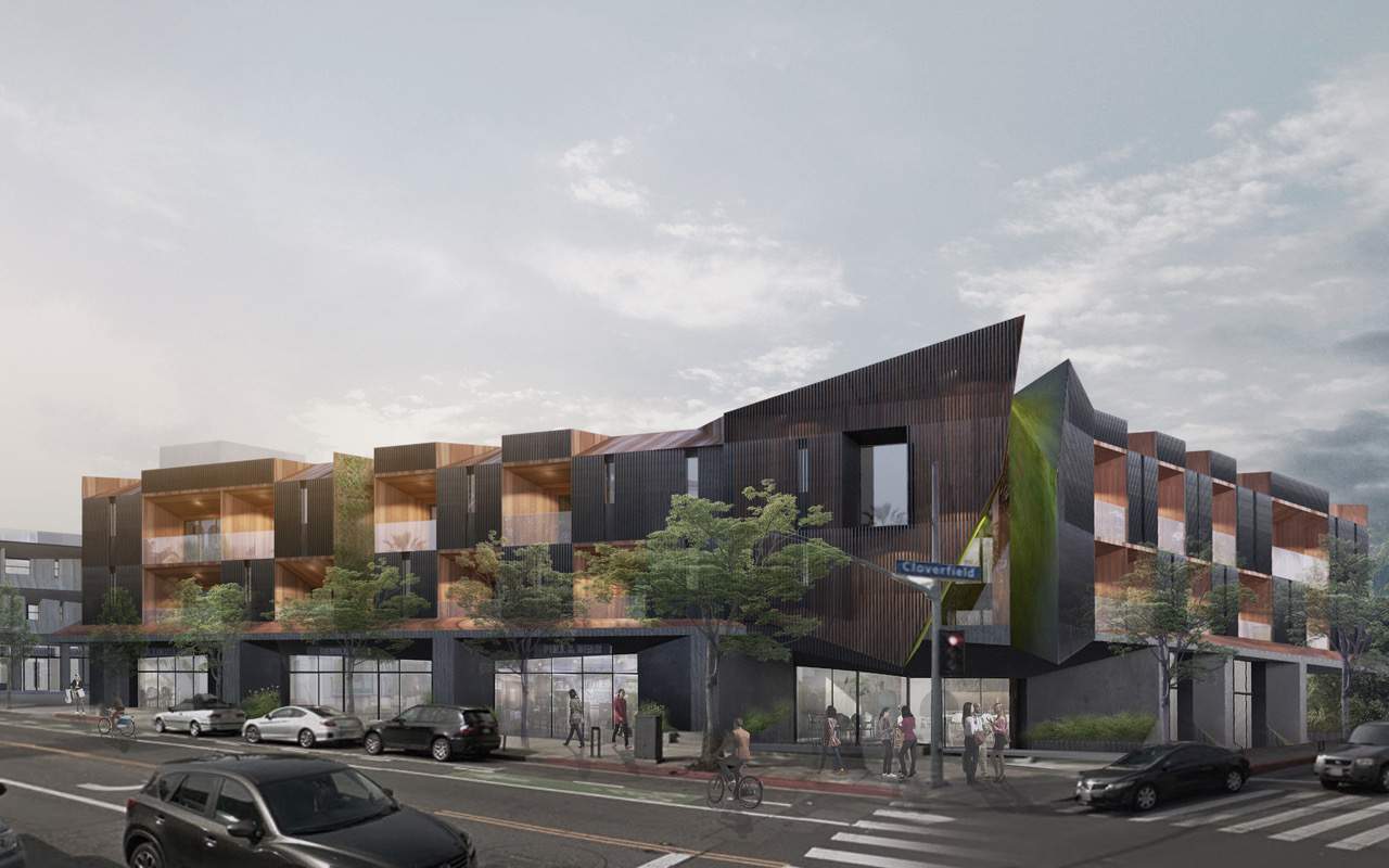 50 unit apartment project with 10,000 sf of retail Cloverfield