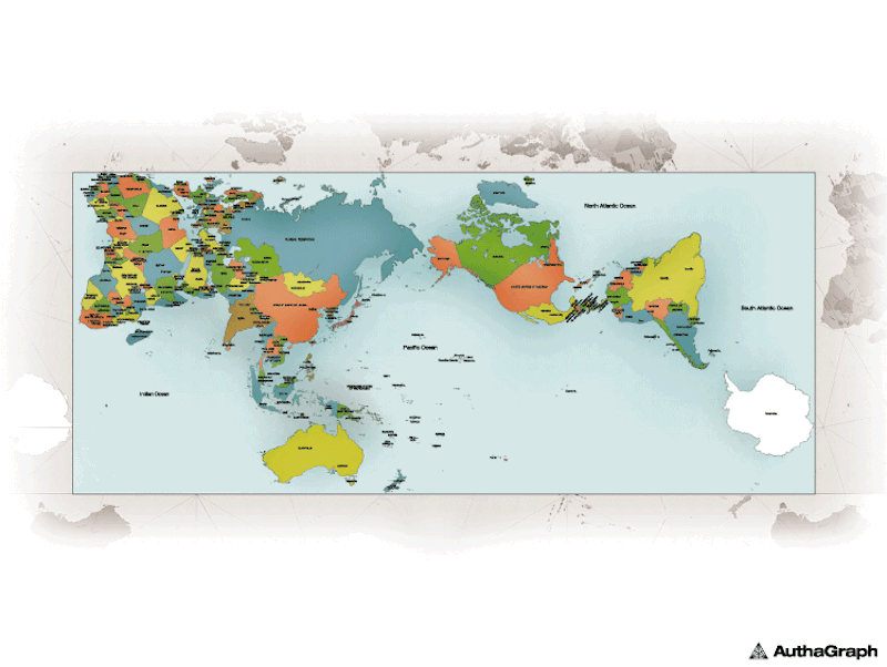 The Authagraph World Map Here's the World's Most Accurate Map AllinAllSpace