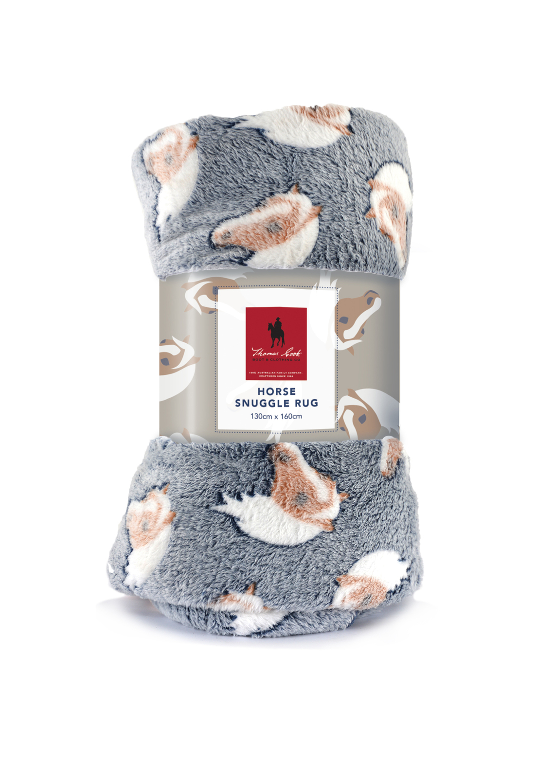 Buy Thomas Cook Horse Snuggle Rug (TCP2908SNU) Grey/Blue/Tan Online Australia