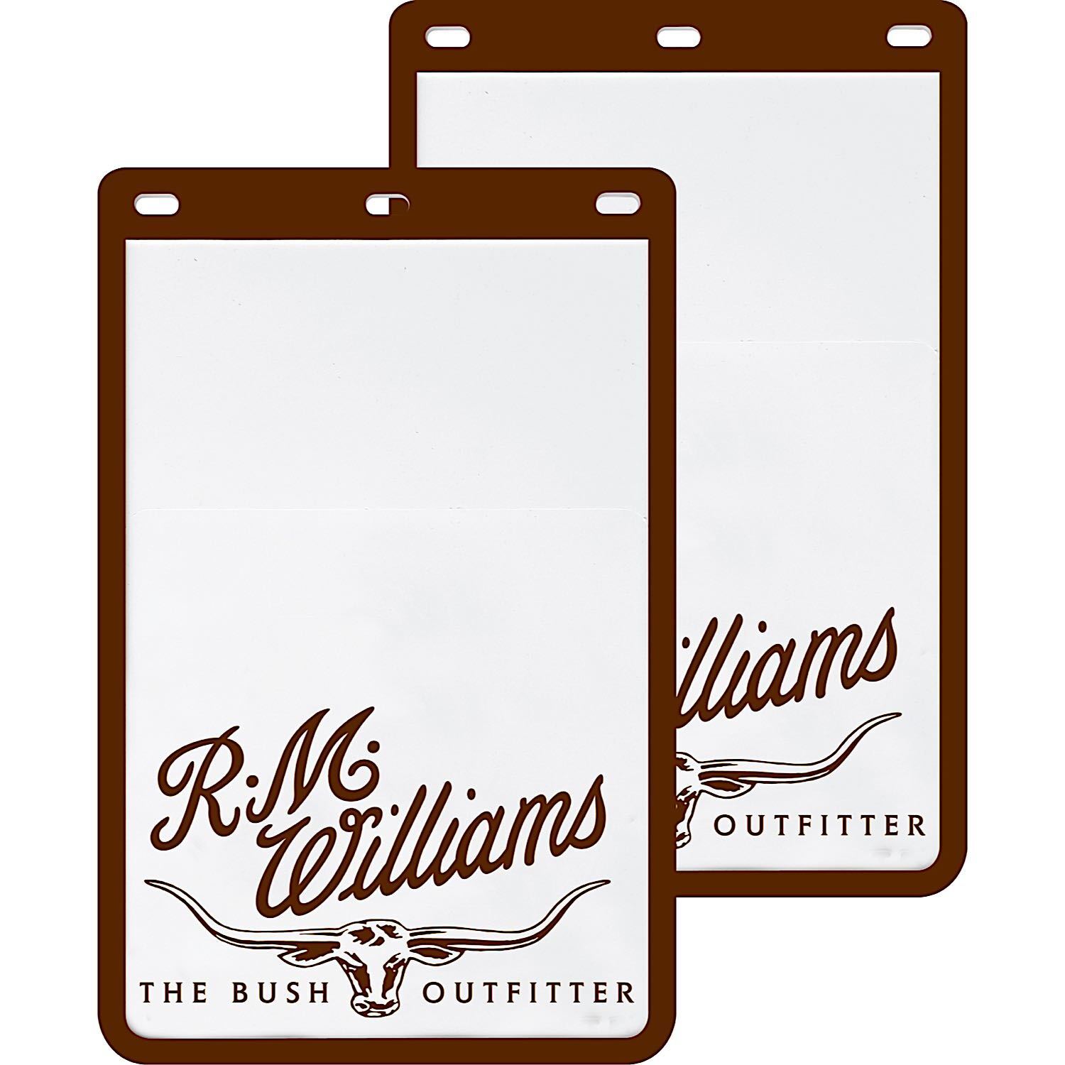 R.M. Williams Heavy Duty Ute Mud Flaps (MDRMW) White/Brown