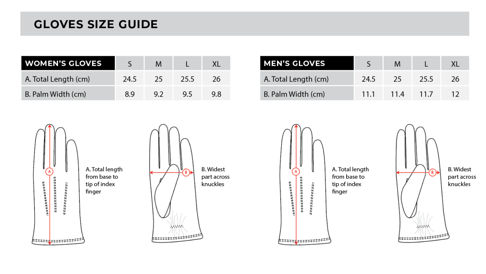 Sizing Guides Thomas Cook Sizing Guide