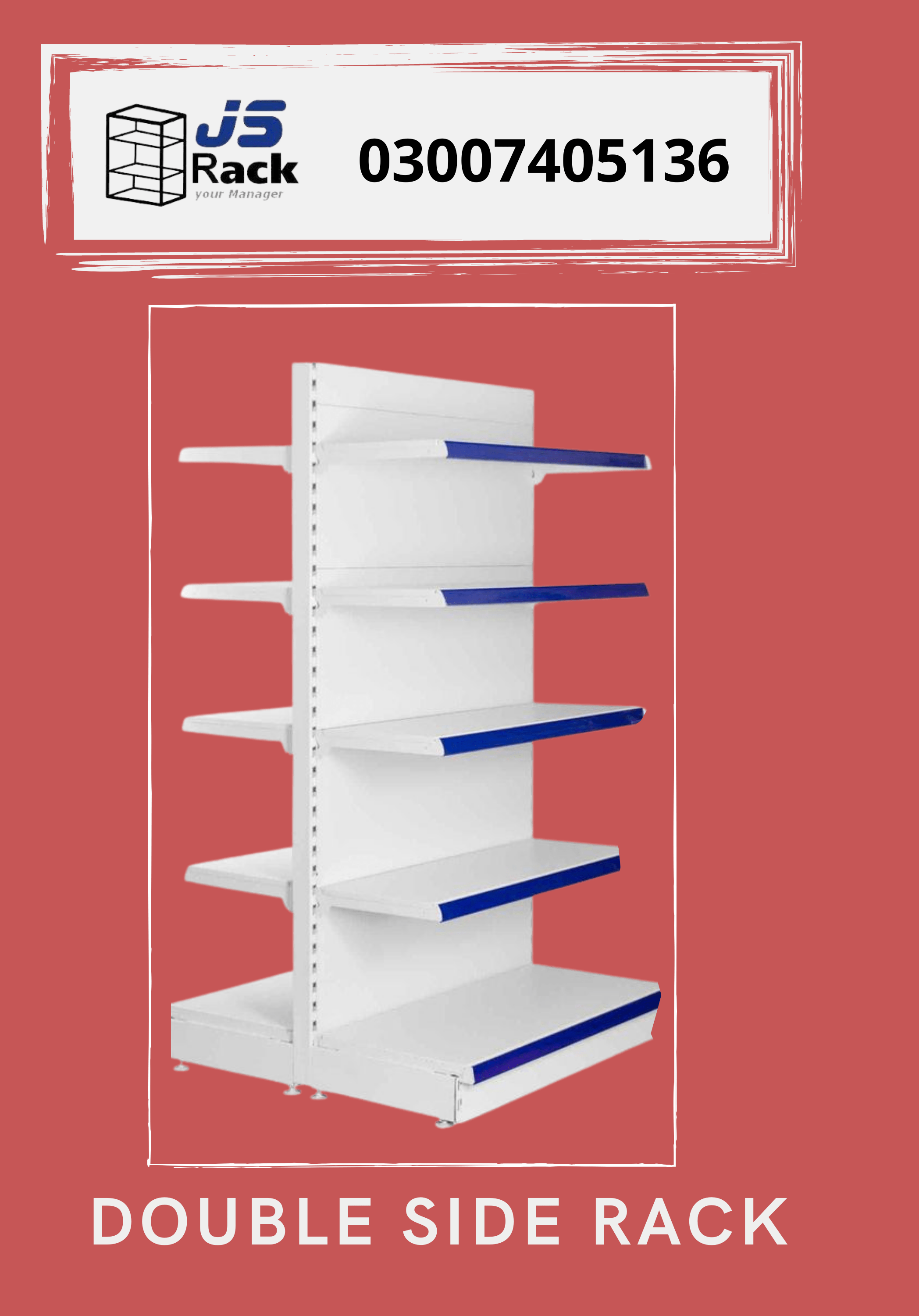 Wall Rack Shelves Double Side Rack End Rack for Superstore Grocery Store Mart in Pakistan www