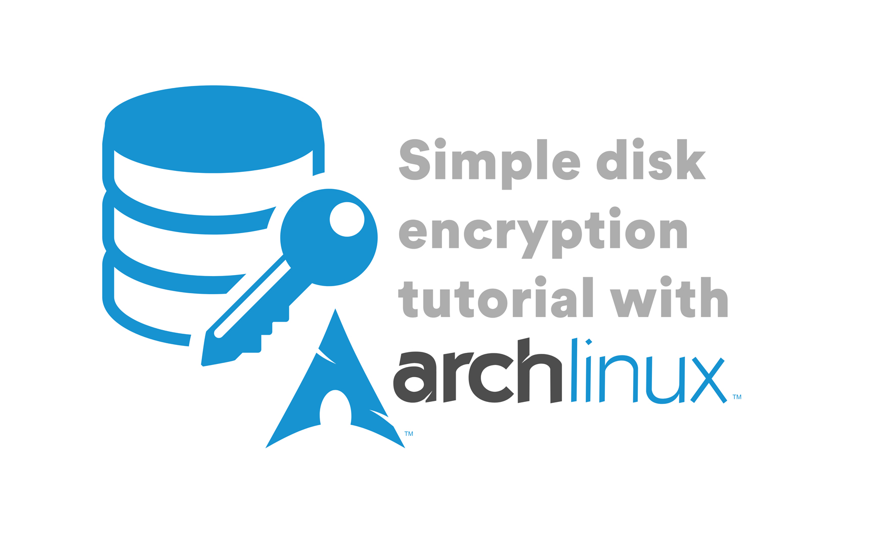 Simple disk encryption tutorial with archlinux AlloMedia