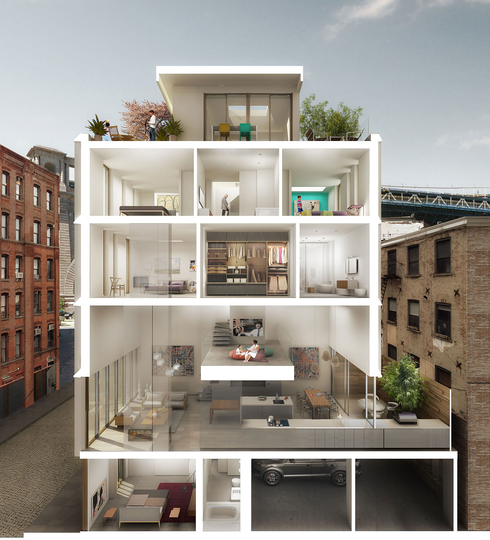 Dumbo Townhouses Dumbo, Brooklyn Alloy Development