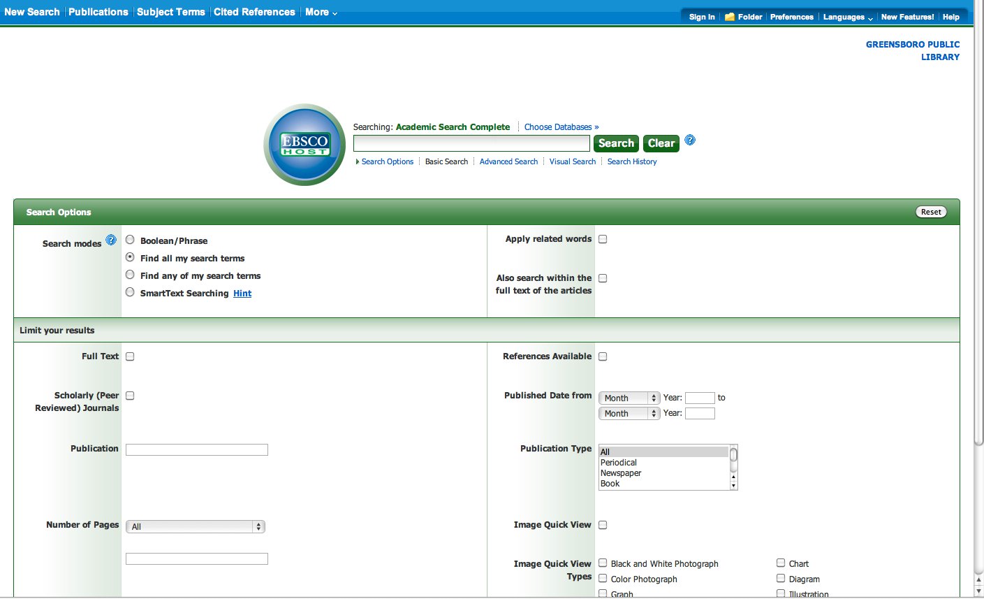How to use online library databases
