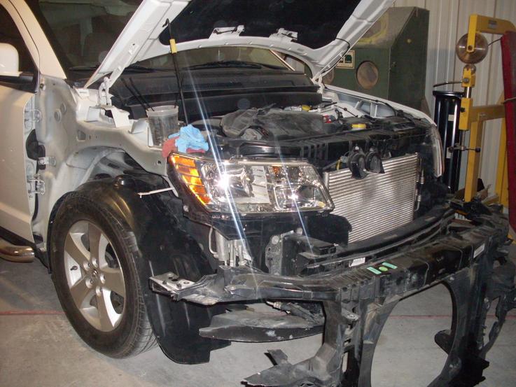 Collision at Allred's Rods and Customs