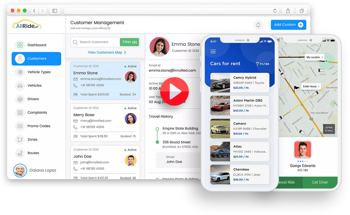 Car Rental Software AllRide Apps