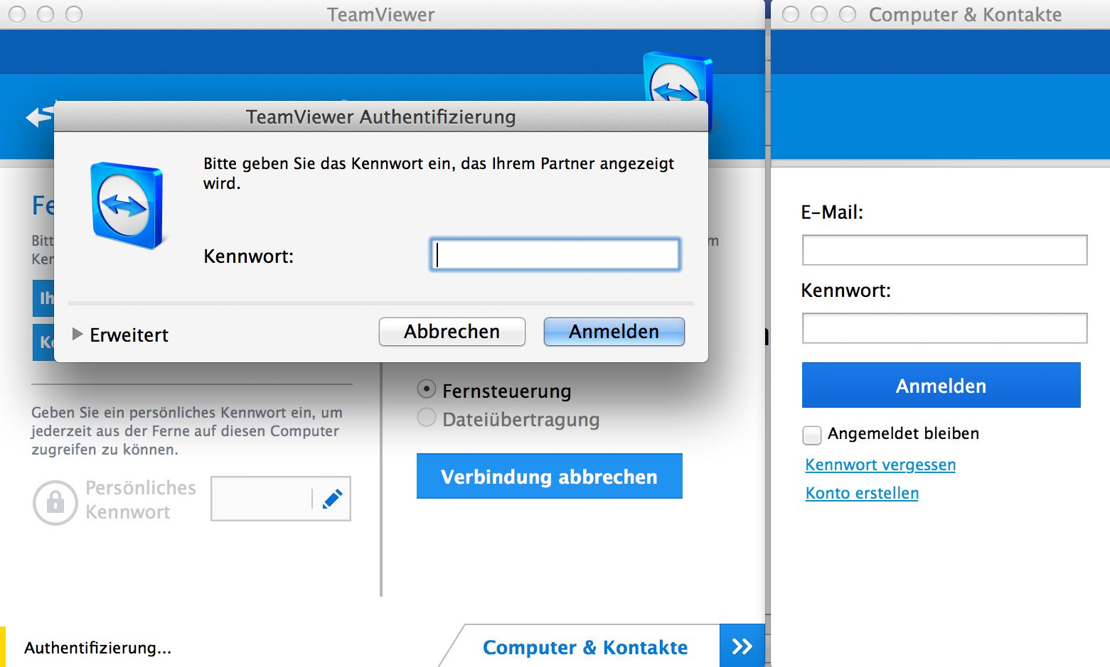 Wissen Computer mit Teamviewer fernsteuern