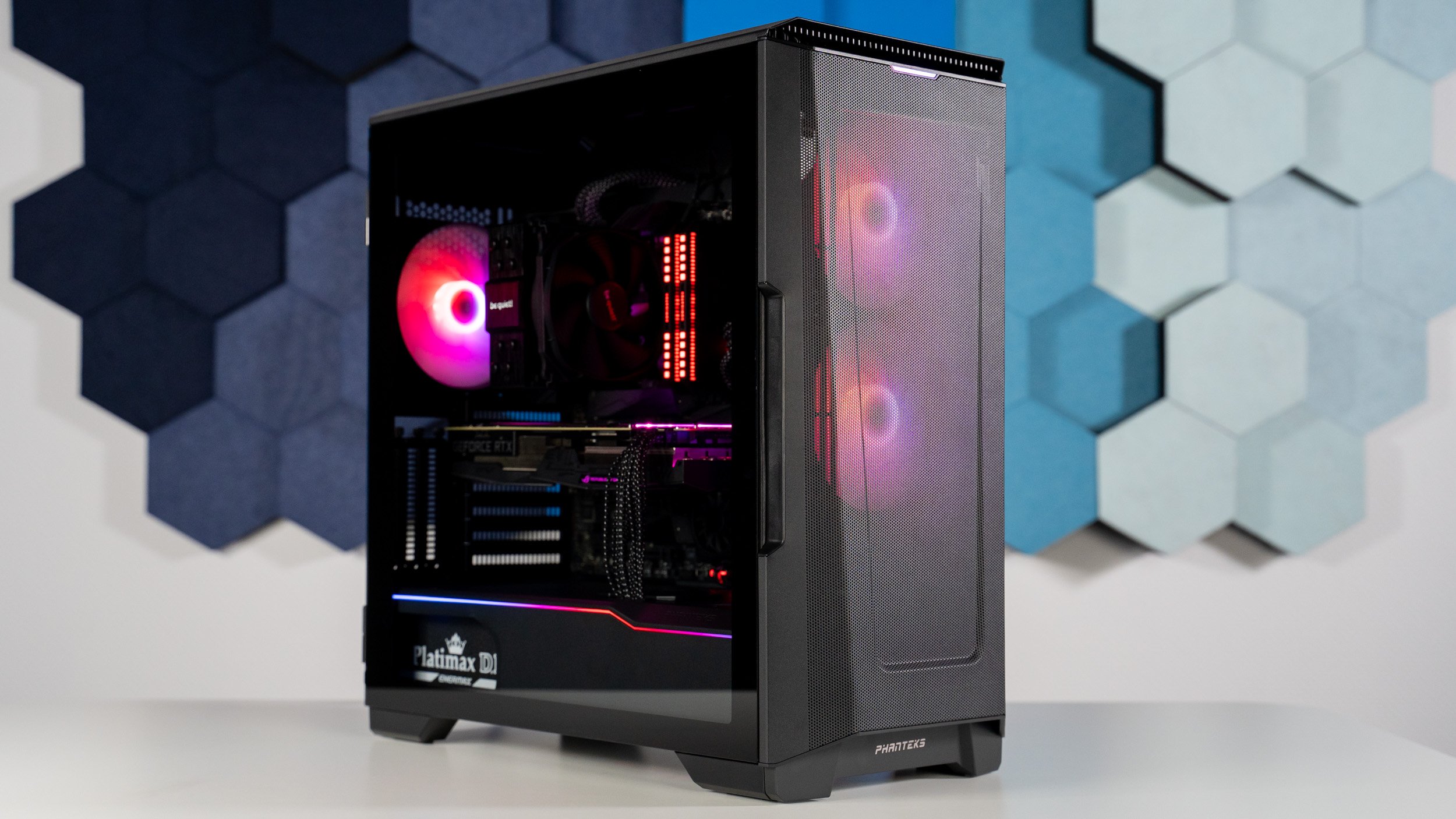 Test Phanteks Eclipse P500A DRGB Airflow und RGB pur
