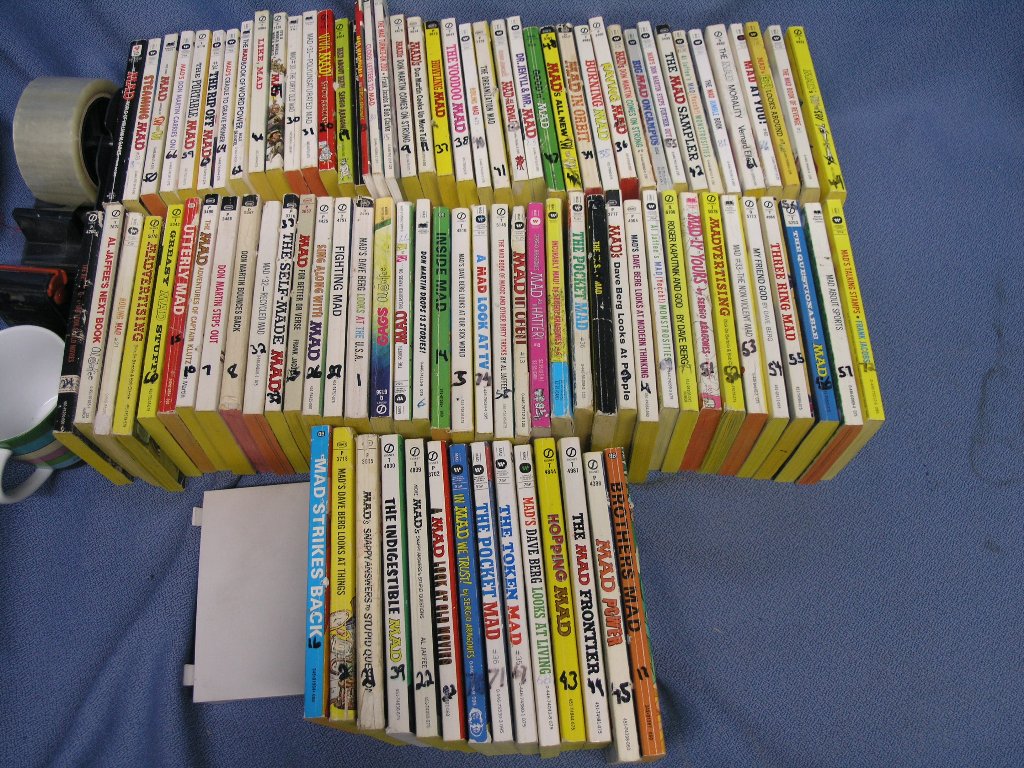 Lot of 98 Assorted Mad Paperback Comic Books w Spy VS Spy Allsold.ca