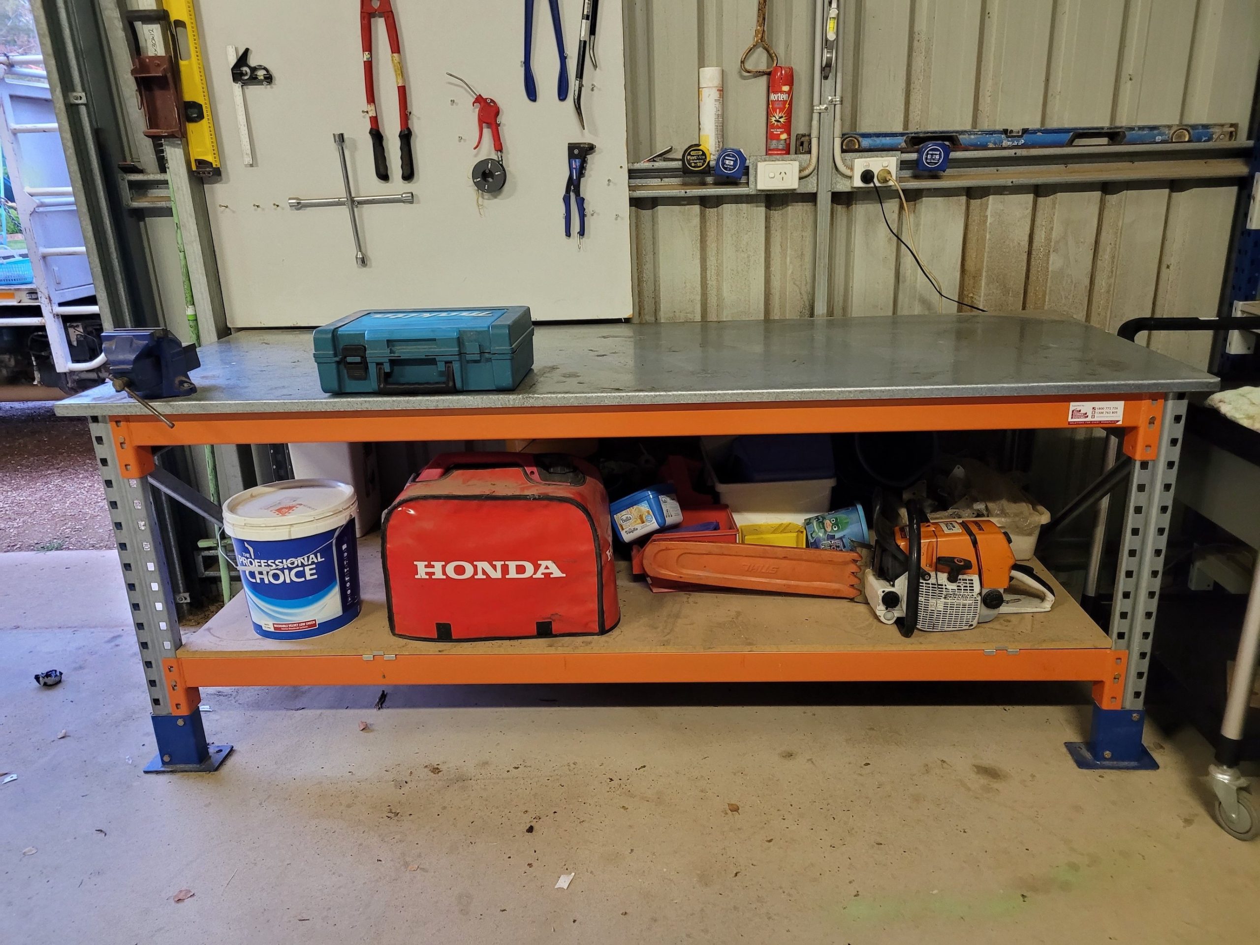 Just Finished My New Pallet Rack Workbench, 14ft Long!, 46 OFF