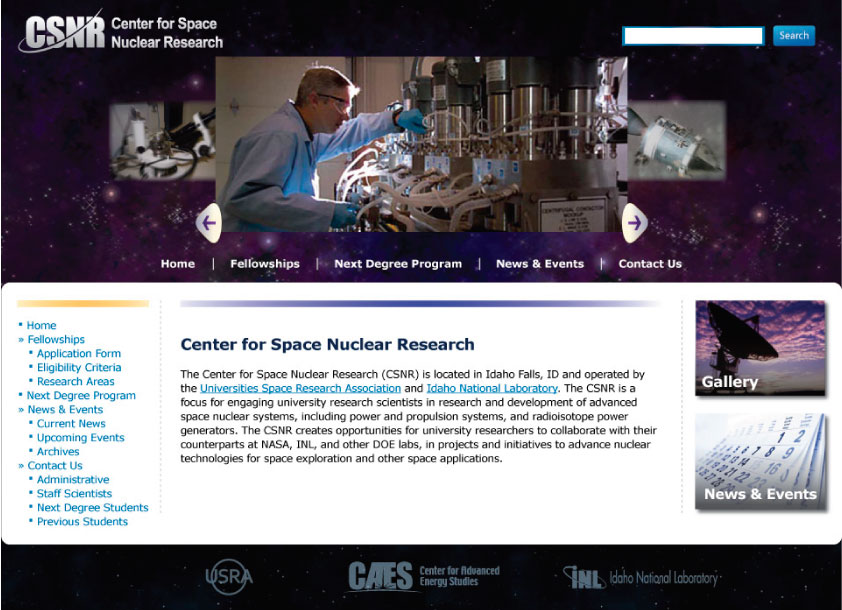 Center For Space Nuclear Research (CSNR)