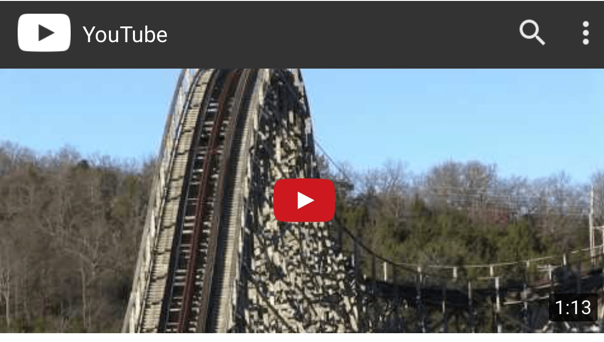 Branson Roller Coaster Collapsing