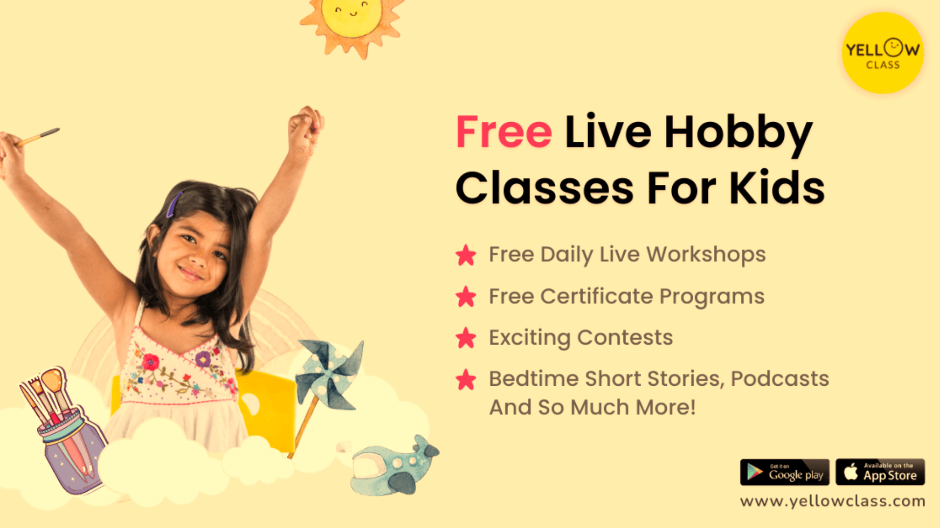 Free LIVE Hobby Classes with Yellow Class all things GUD!