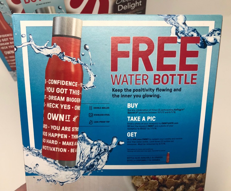 Kellogg's Special K FREE Water Bottle with Purchase All Things Target