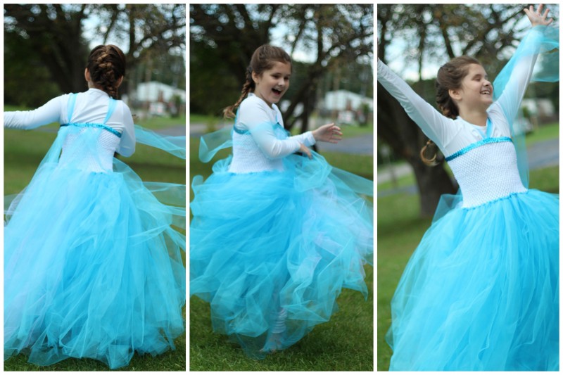 The Easiest DIY Princess Elsa Tutu Dress (EVER)