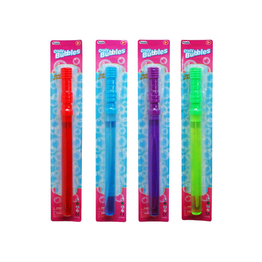 48 Units of 14.5" BUBBLE STICK IN BLISTER CARD Bubbles at