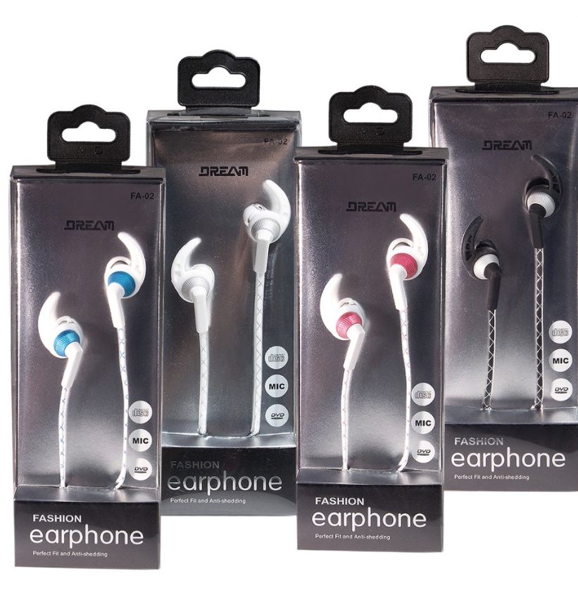 24 Units of Fashion Headphone Earbuds In 4 Assorted Colors Headphones and Earbuds at