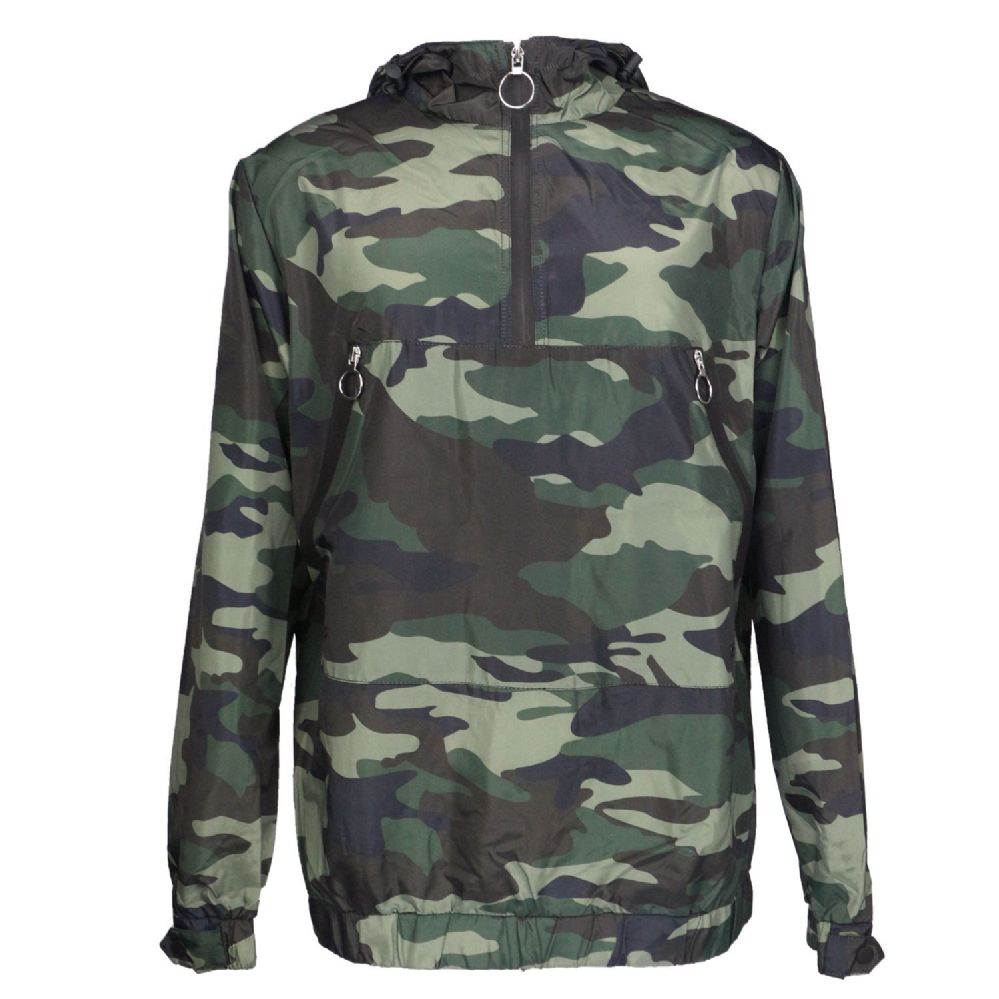12 Units of Mens Camouflage Waterproof Pullover Jacket Mens Jackets