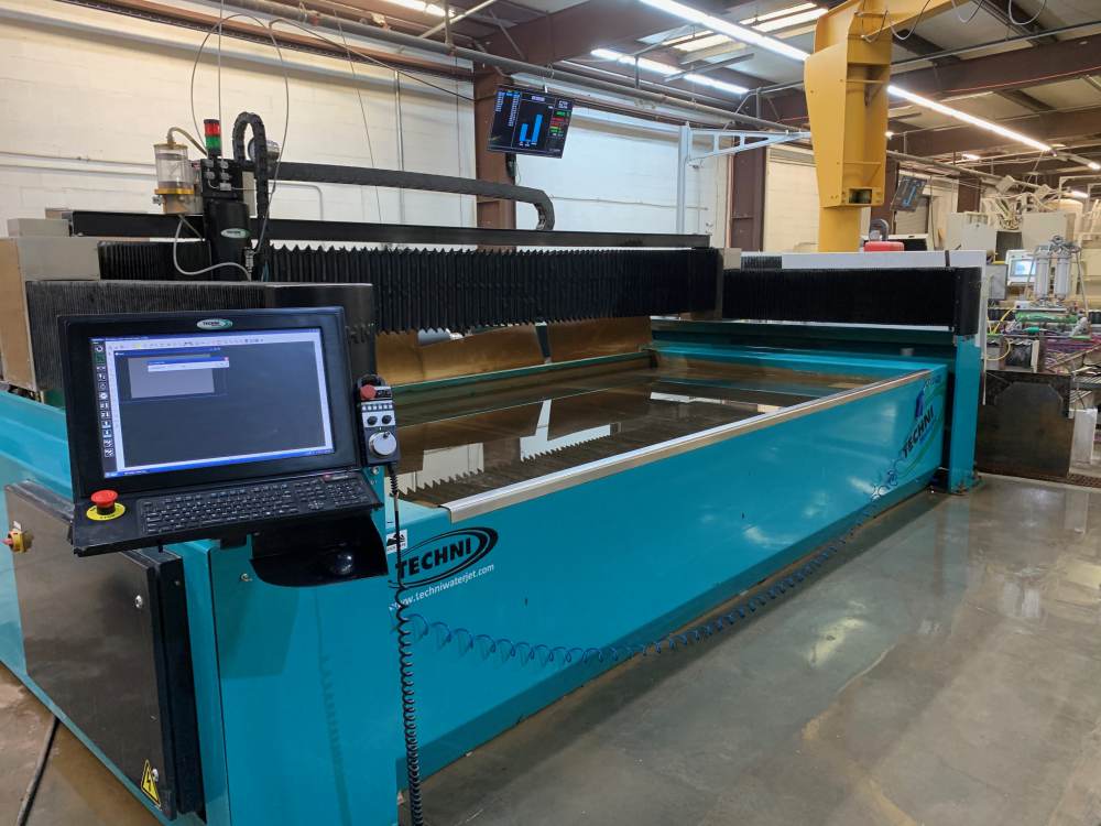 Sold Used 2017 TECHNI PRECISION 5AXIS WATERJET Cutting Machine i713