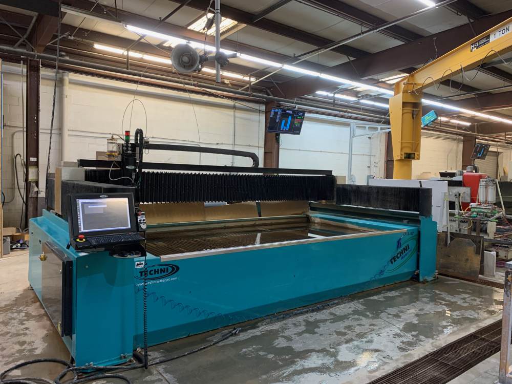 Sold Used 2017 TECHNI PRECISION 5AXIS WATERJET Cutting Machine i713