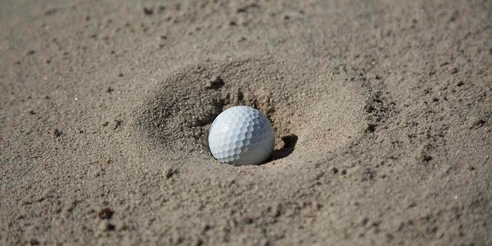 Hitting A Fried Egg Hit A Ball Buried In The Bunker