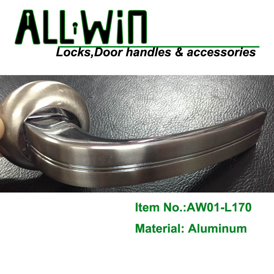 Ukraine Aluminum Door Handle on Round Rose