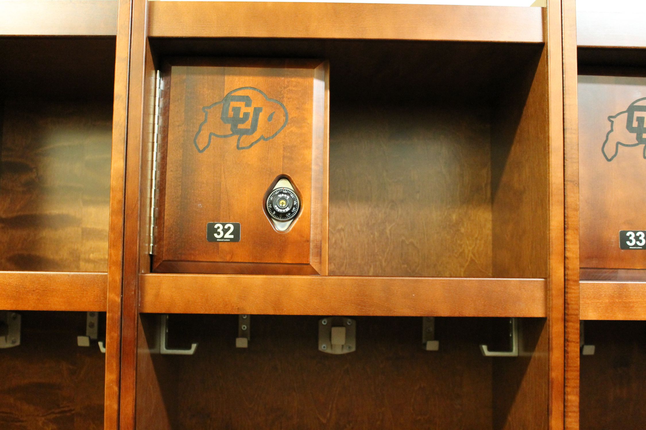 Wood Sports Locker Installations by All Wood Lockers